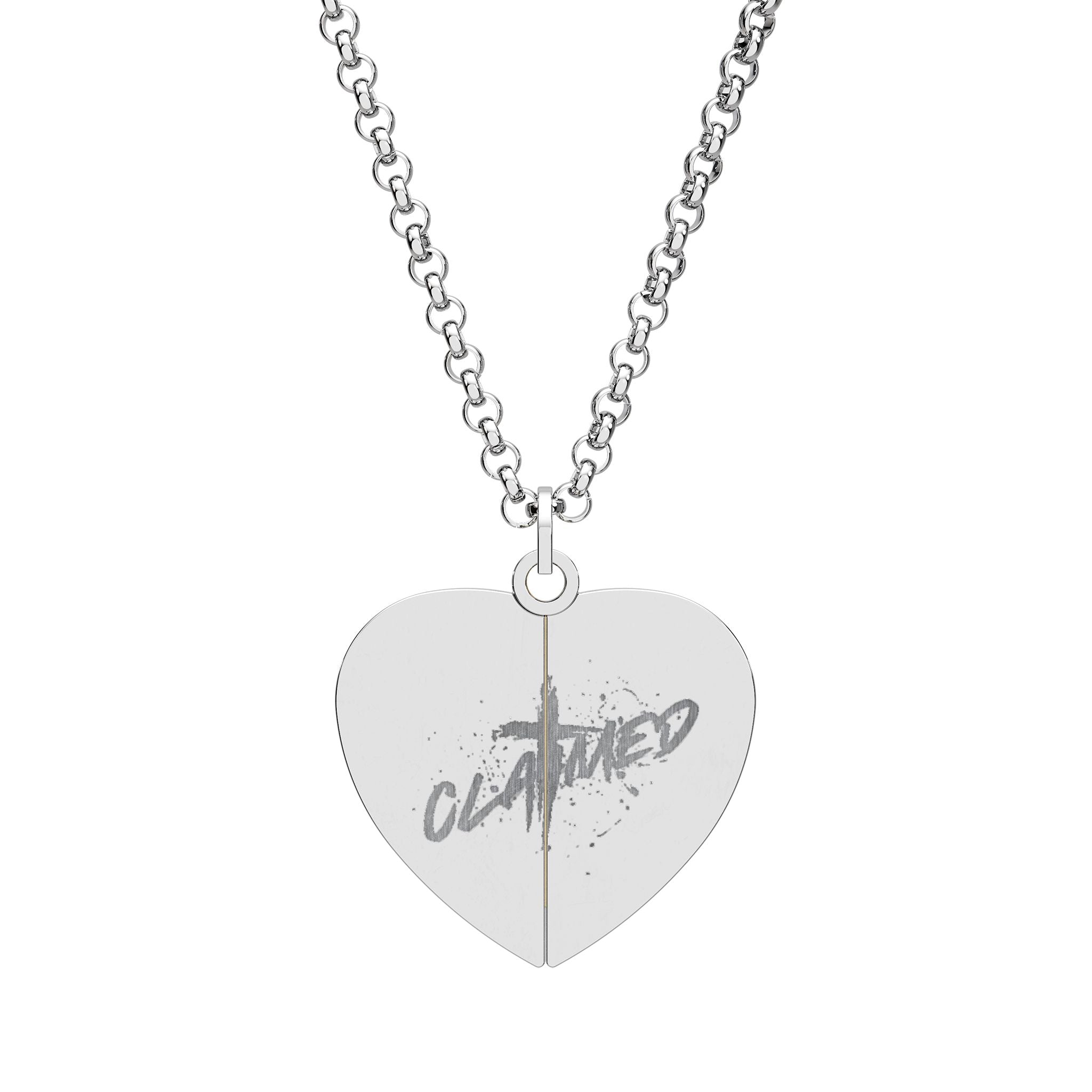Hidden Message Heart Necklace (Engraving) - A secret message of love for you.