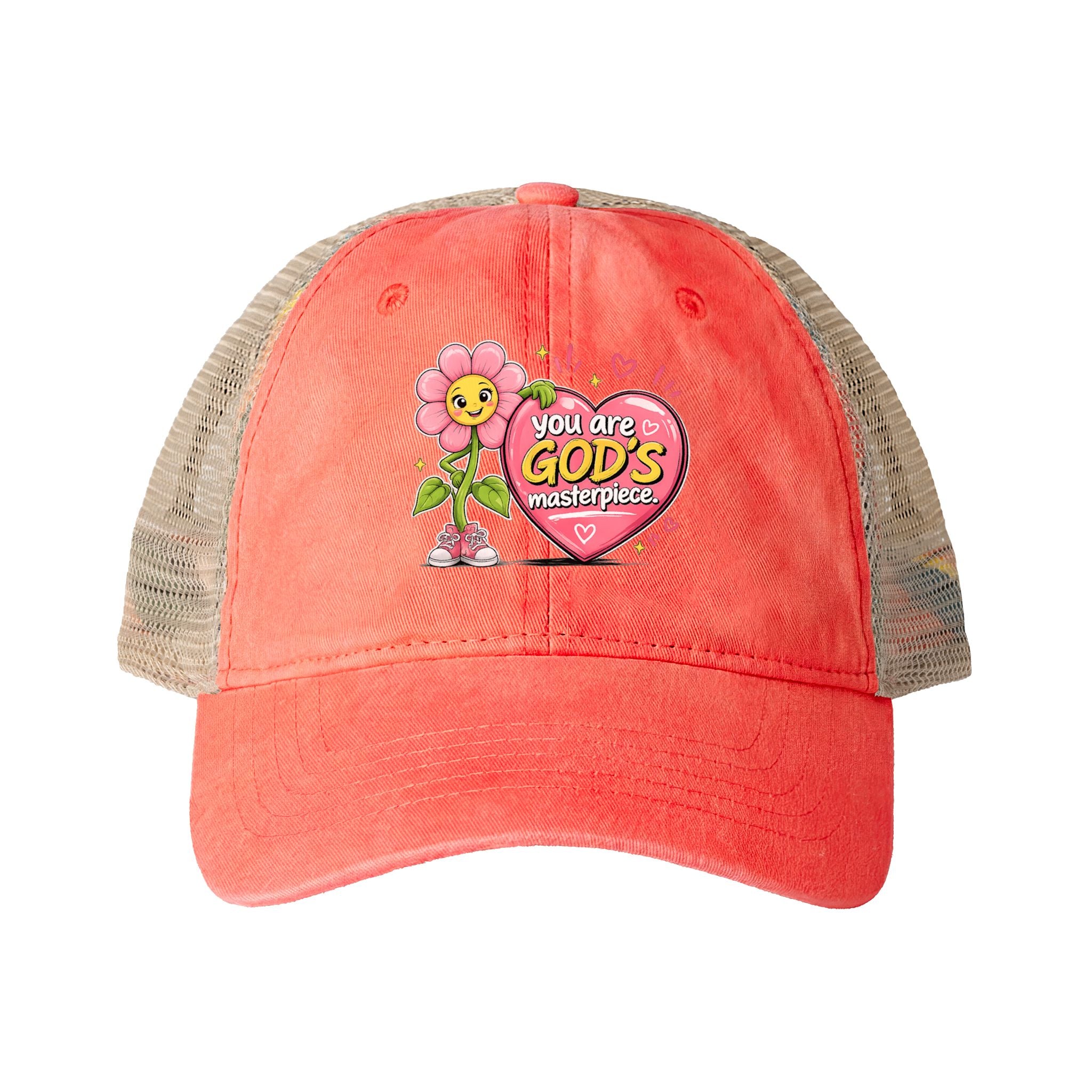 Women's Washed Mesh-Back Cap - Faith