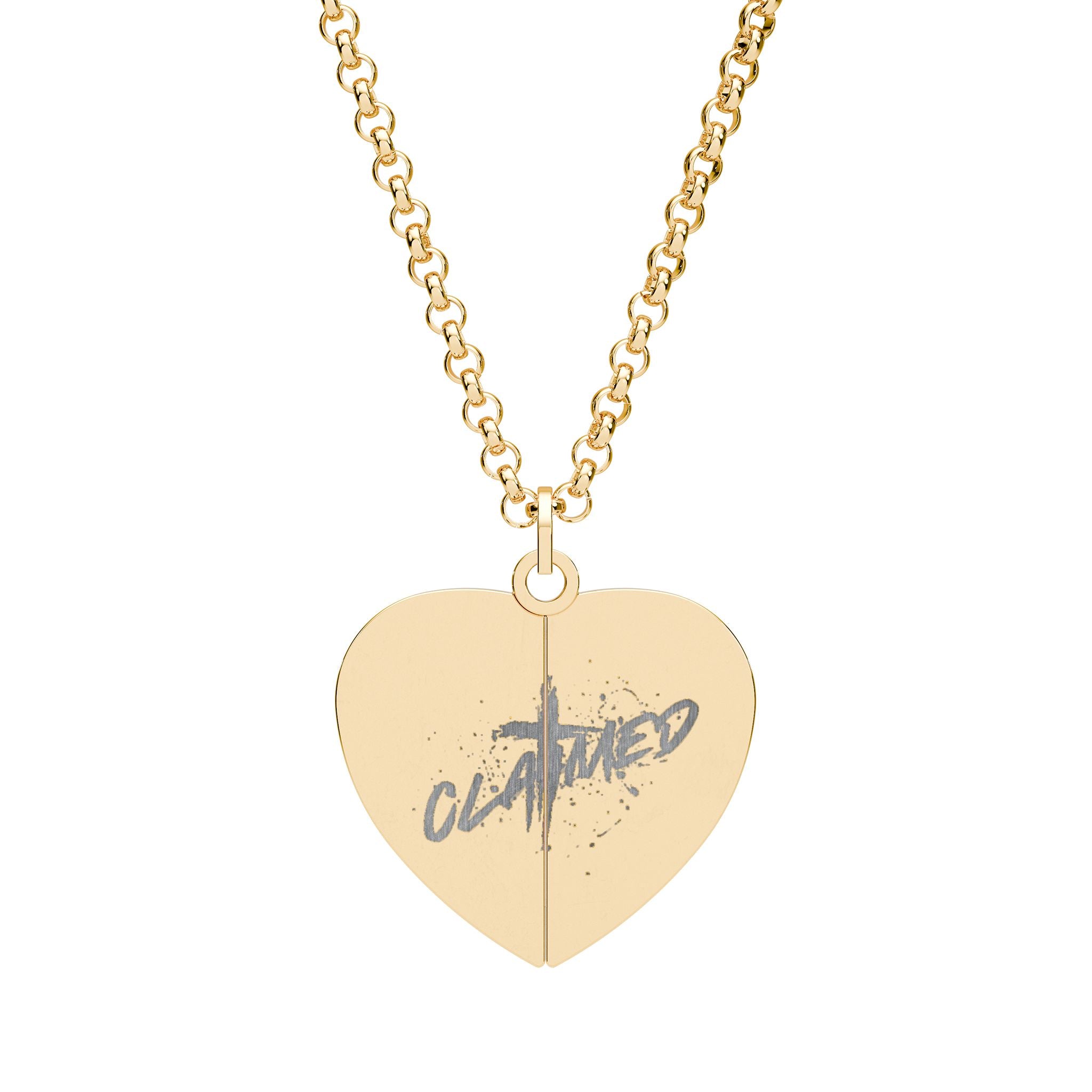 Hidden Message Heart Necklace (Engraving) - A secret message of love for you.