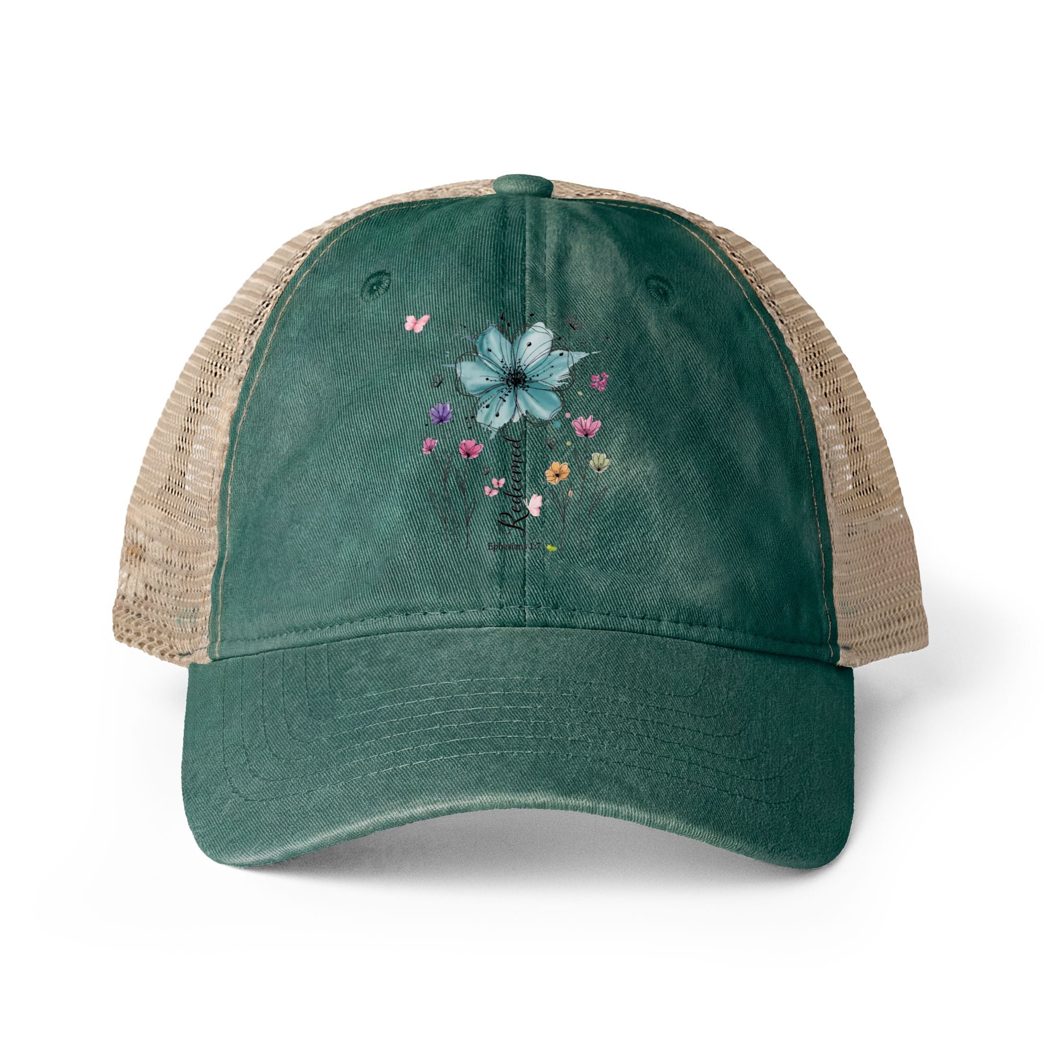 Women's Washed Mesh-Back Cap