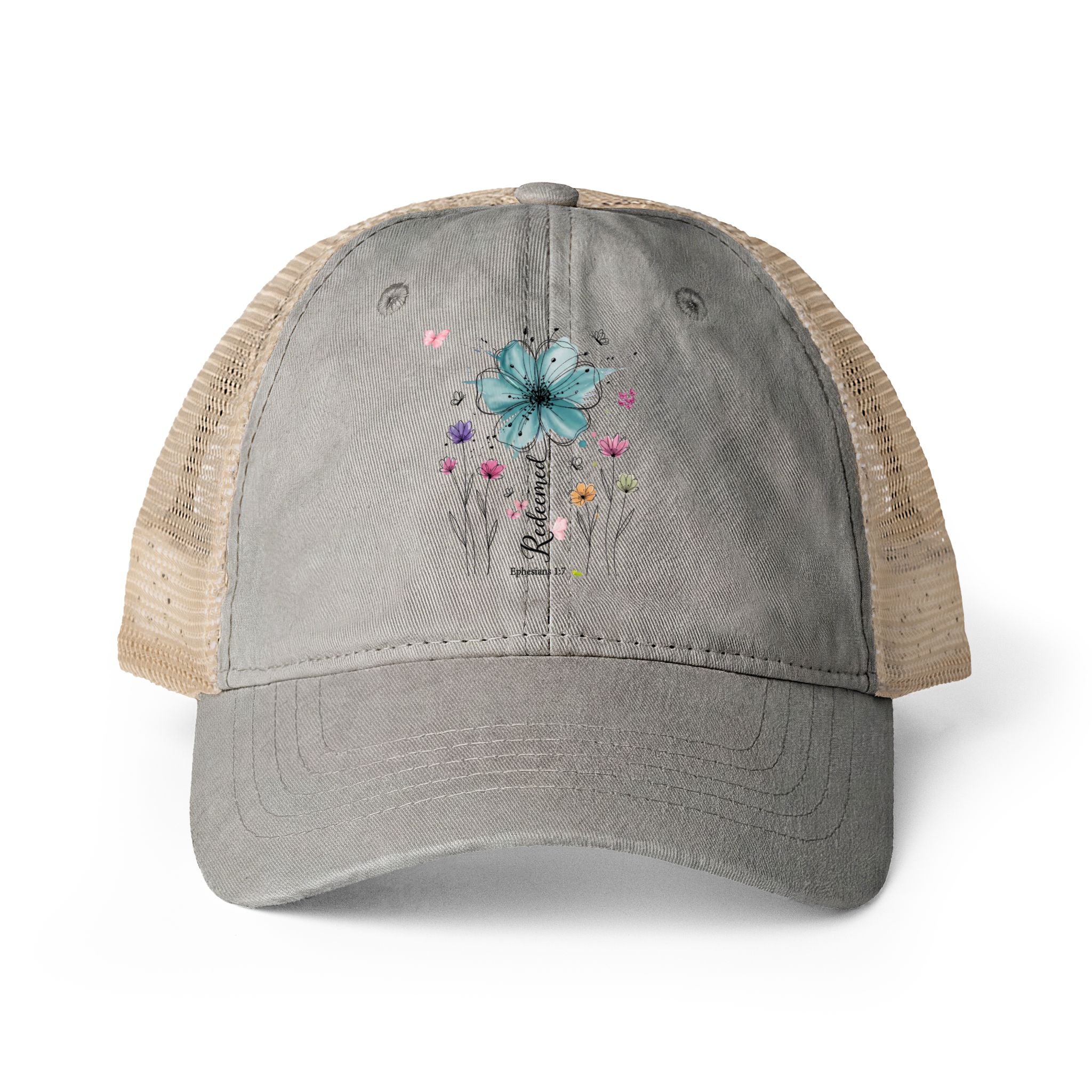 Women's Washed Mesh-Back Cap