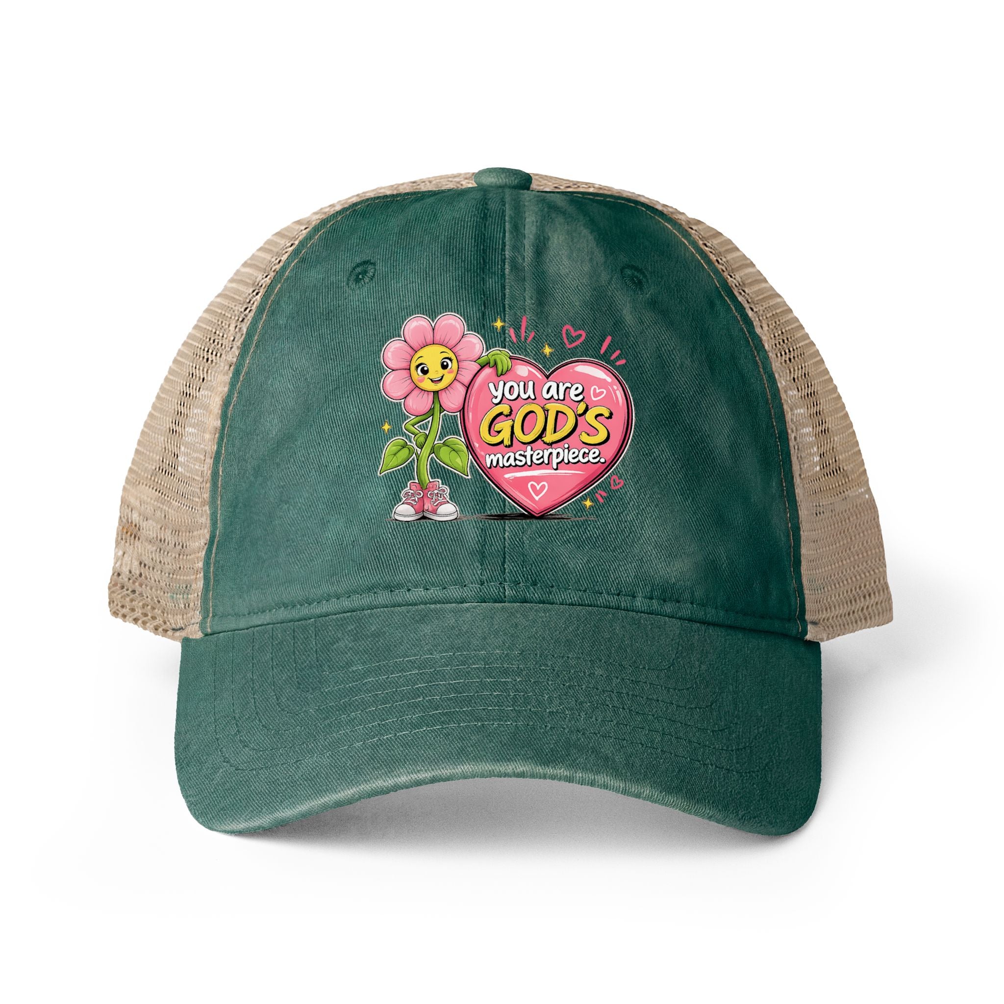 Women's Washed Mesh-Back Cap - Faith