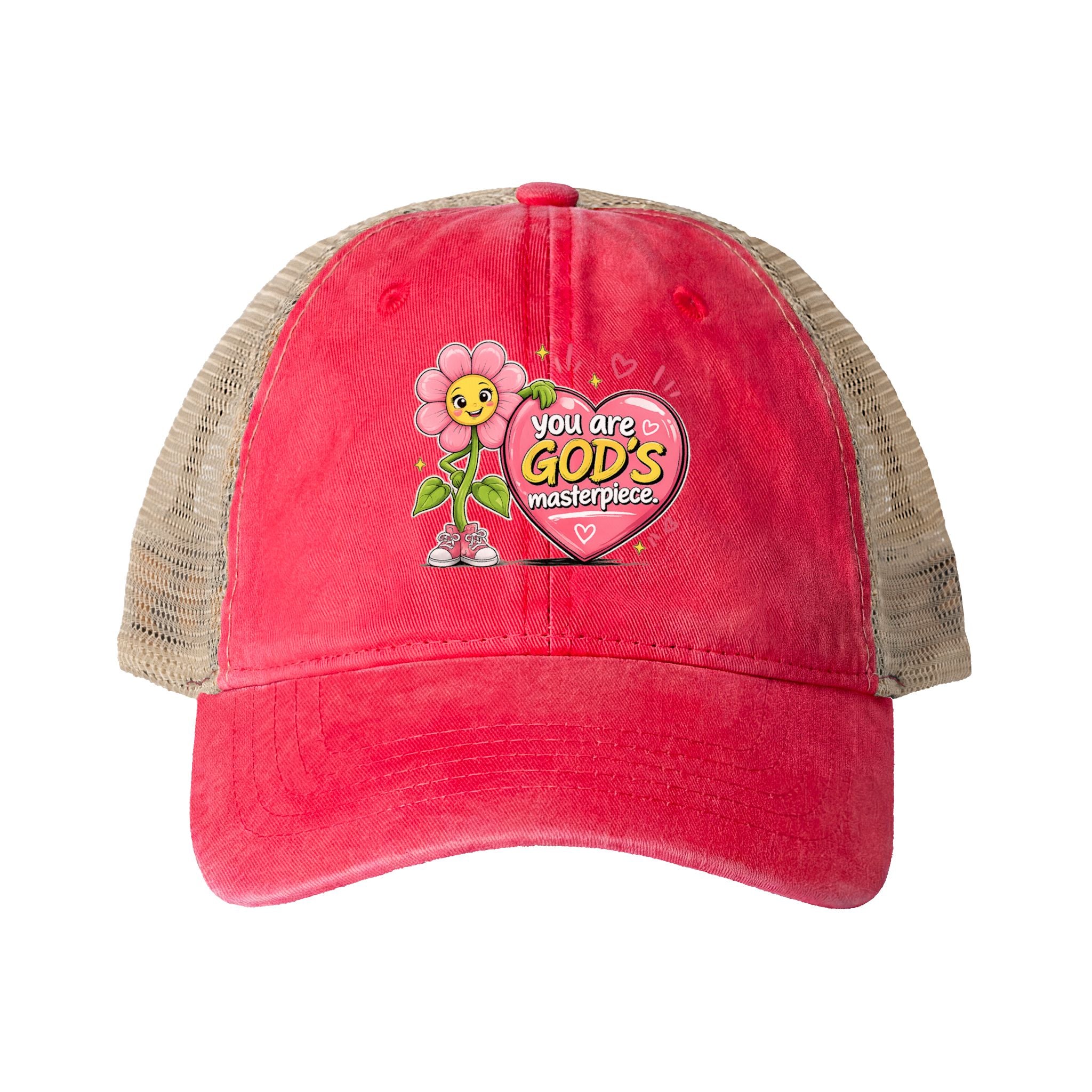 Women's Washed Mesh-Back Cap - Faith