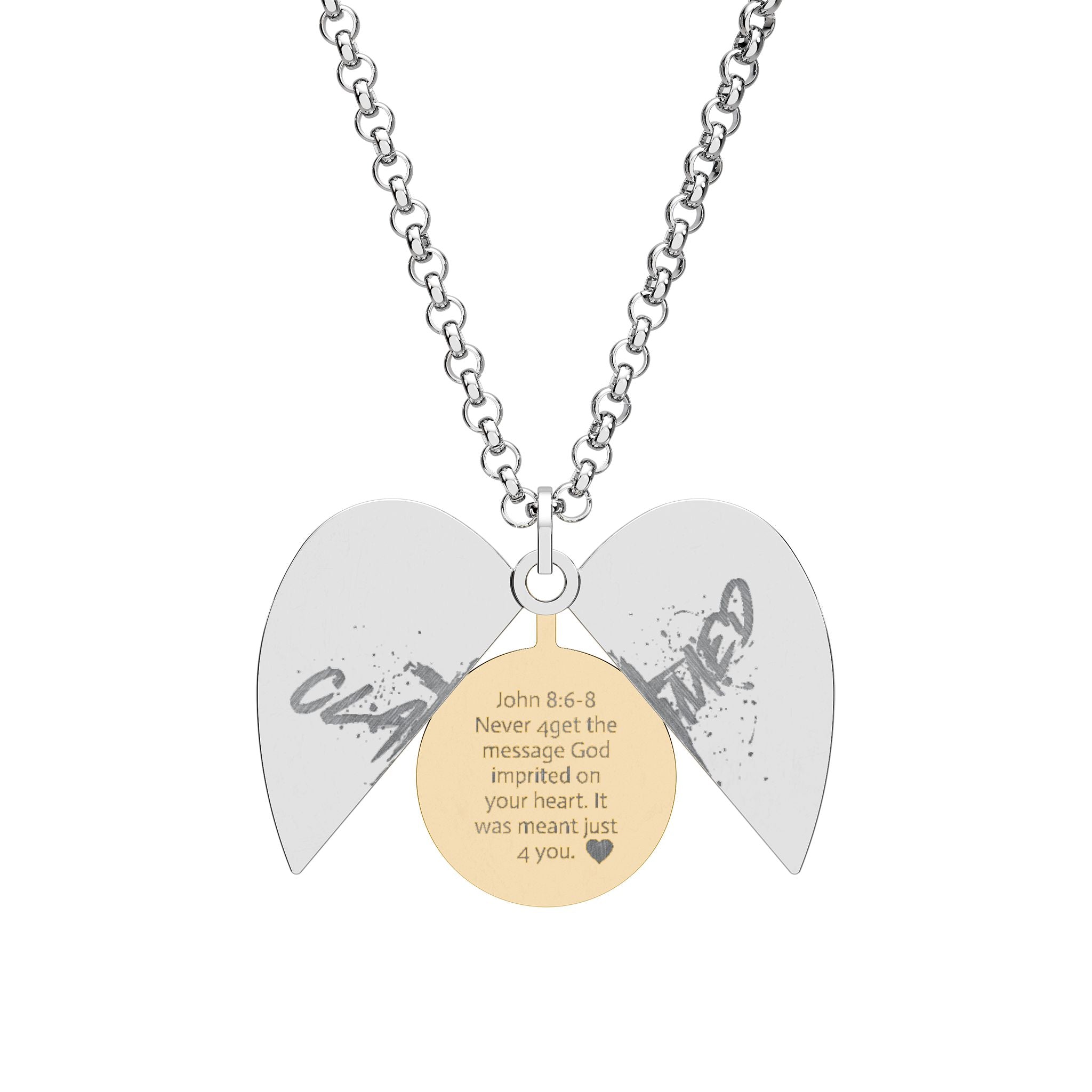 Hidden Message Heart Necklace (Engraving) - A secret message of love for you.