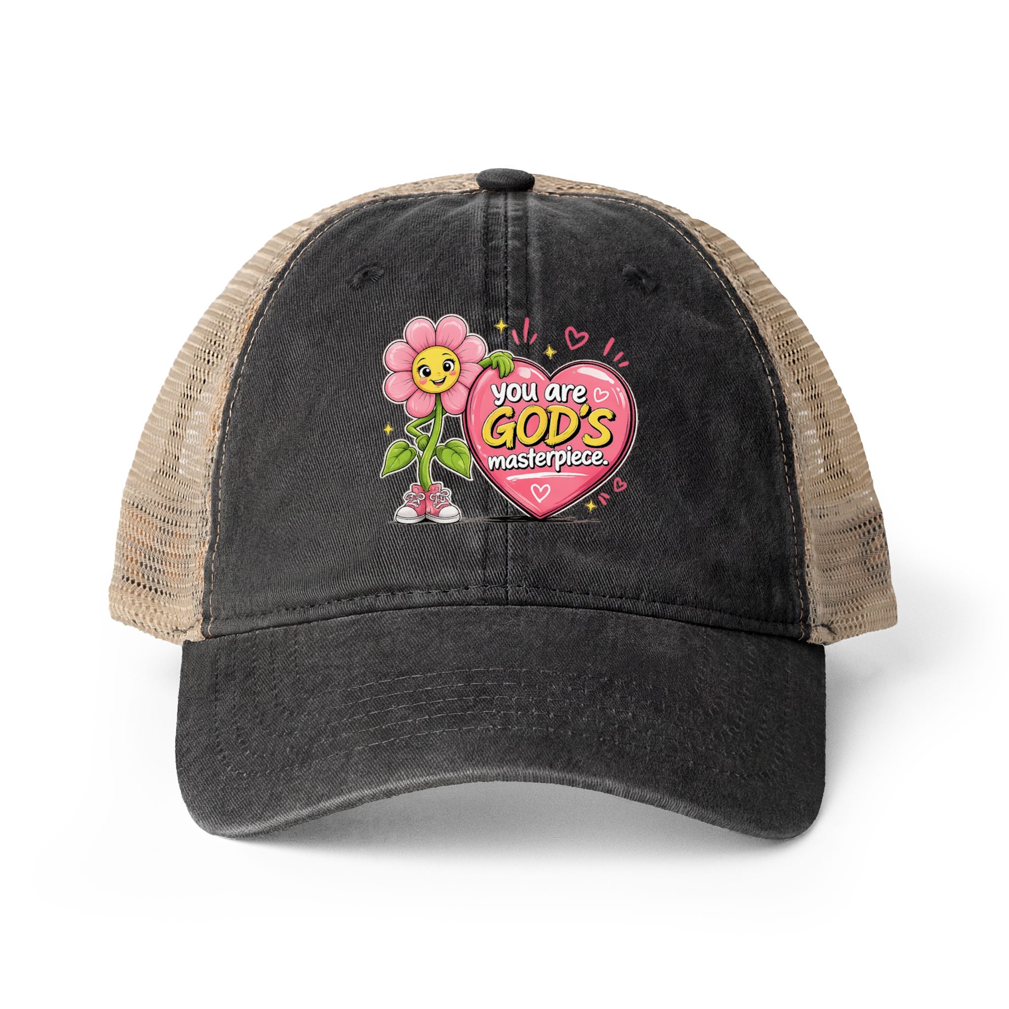 Women's Washed Mesh-Back Cap - Faith