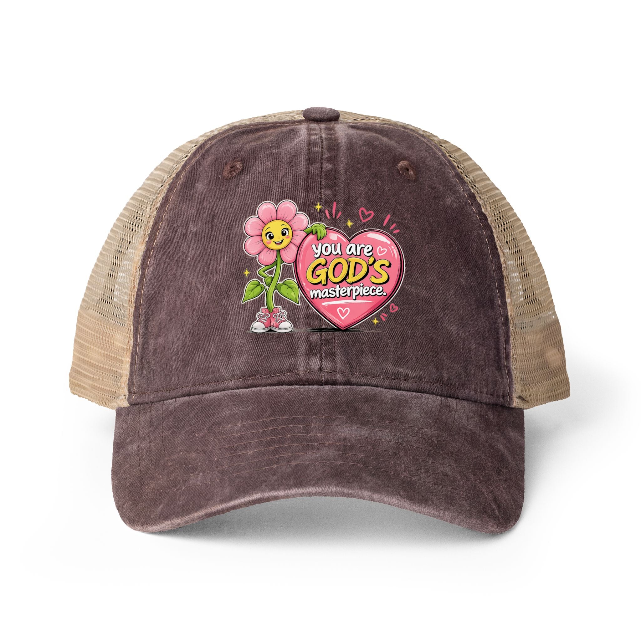 Women's Washed Mesh-Back Cap - Faith