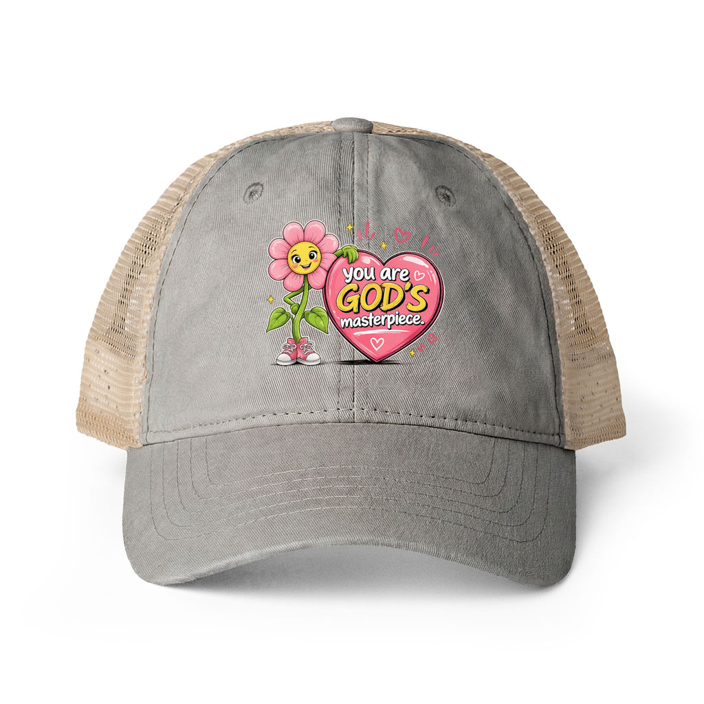 Women's Washed Mesh-Back Cap - Faith