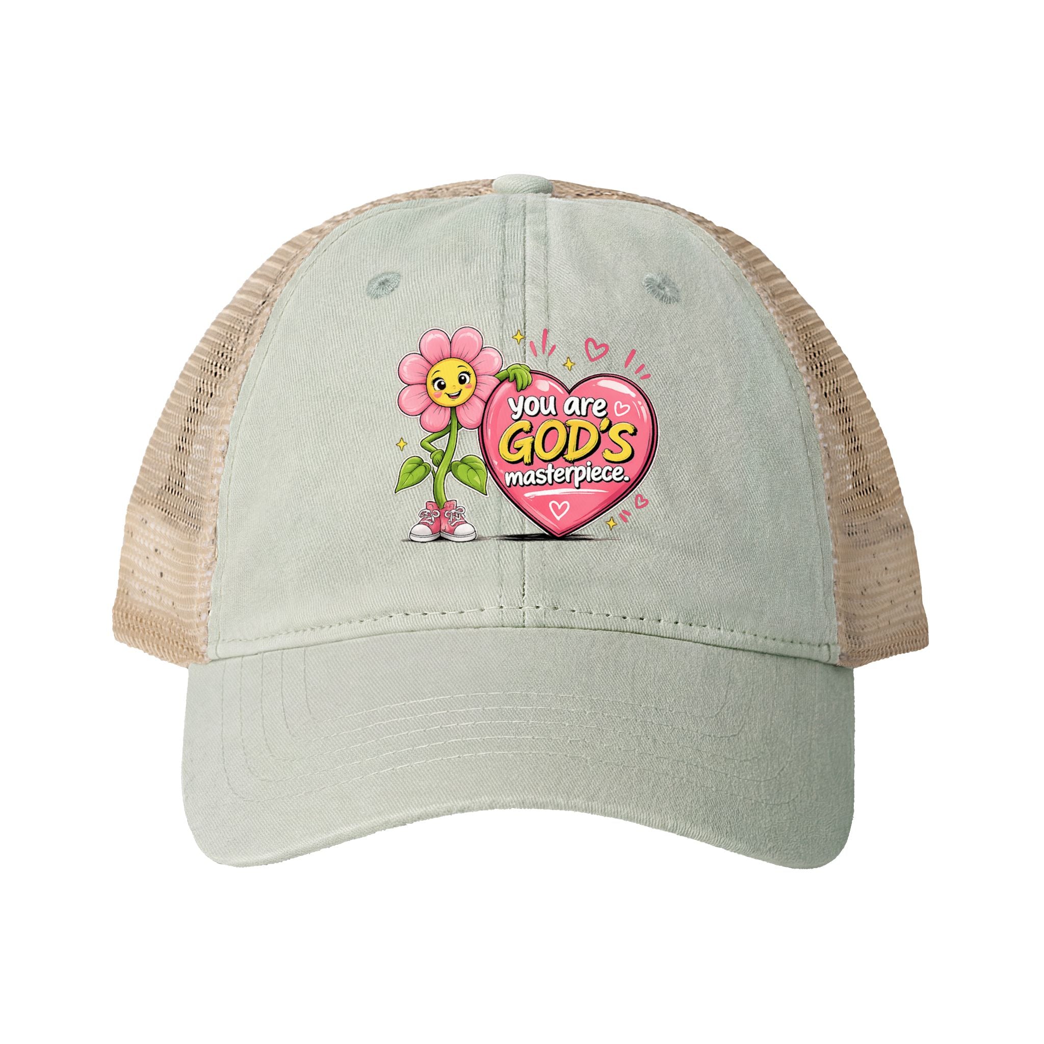 Women's Washed Mesh-Back Cap - Faith
