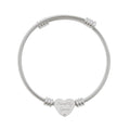 Heart Cuff Bracelet (Engraving) - saved by Grace