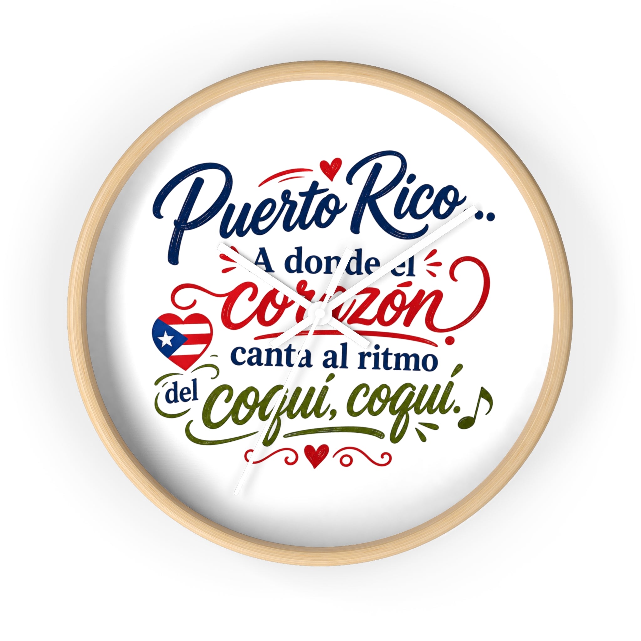 Wall Clock Puerto Rico -