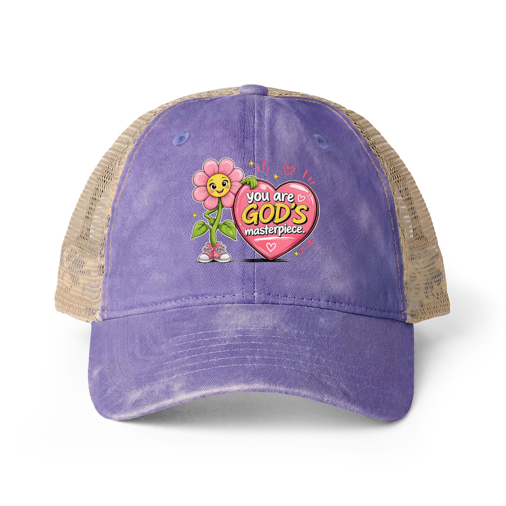 Women's Washed Mesh-Back Cap - Faith