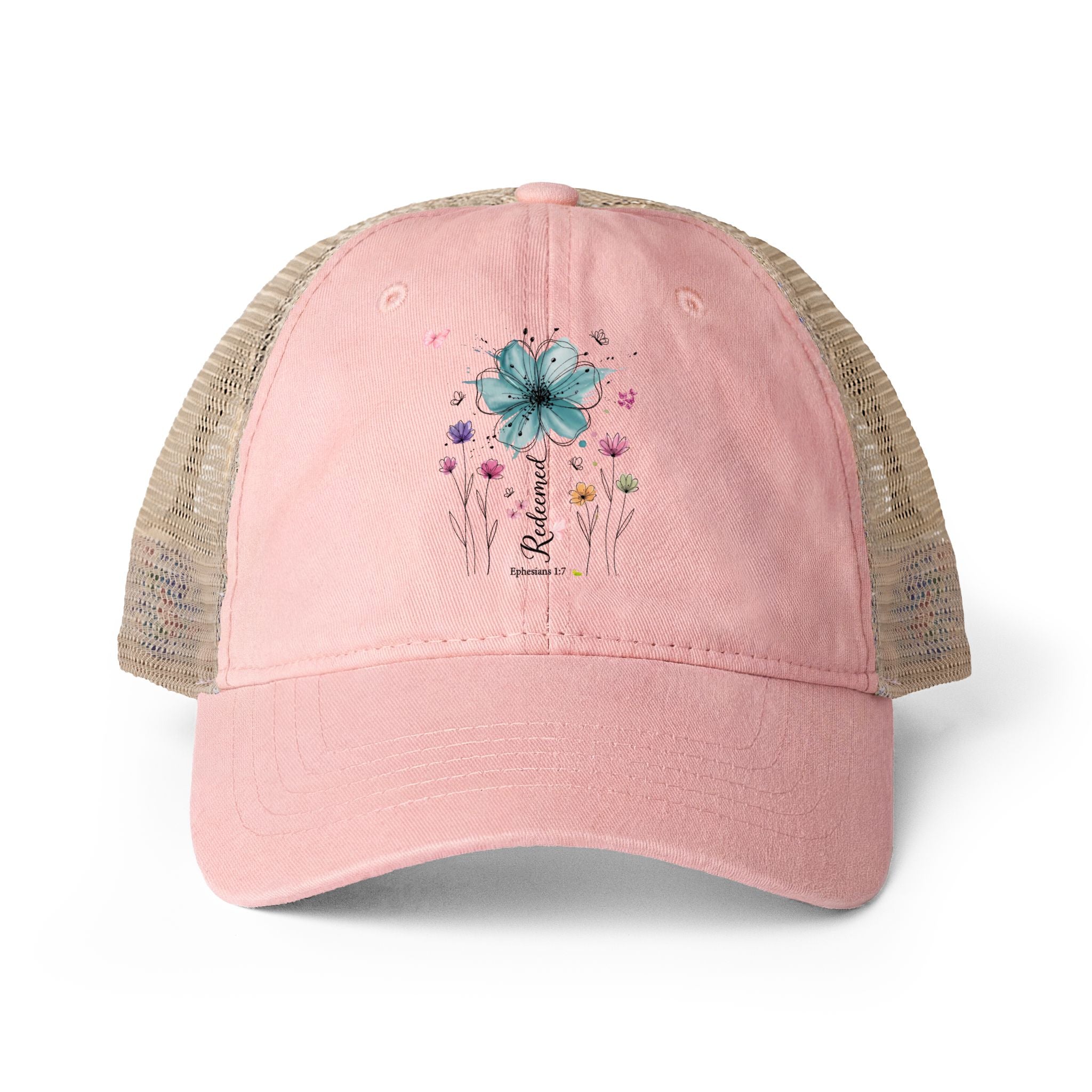 Women's Washed Mesh-Back Cap